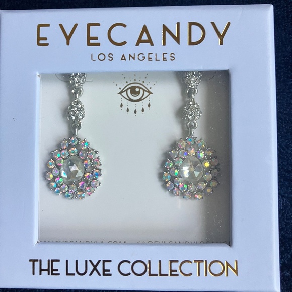 Eye Candy Los Angeles Luxe Collection Drop CZ Aurora Borealis Earrings - Picture 1 of 5